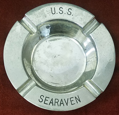 US.NAVY 潜水艦・スツール・アルミ製・米軍払下げ usssearavenashtrayobv__29179.