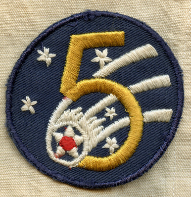 WWII USAAF 5th Air Force Australian Made Patch Embroidered on Twill in ...