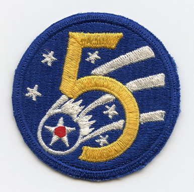 Scarce Korean War USAF 5th Air Force Shoulder Patch Japanese-Made ...