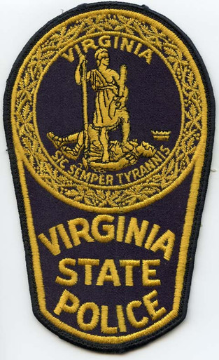 Vsp Patch 1970s Virginia State Police Patch - Flying Tiger Antiques Online Store