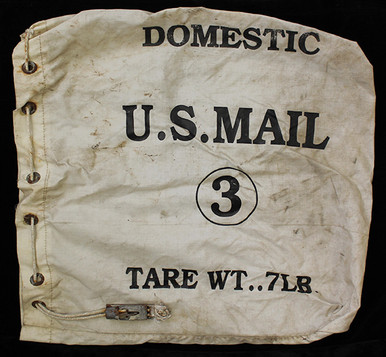 Great, Vintage US Mail Bag. Heavy Duty Duck with Drawstring