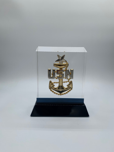 Navy SCPO (M/c) BallistiGlass Display Gift