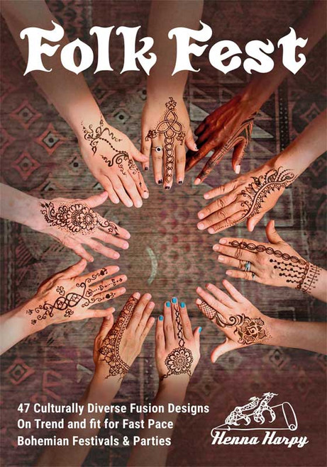 Folk Fest: Festival-Friendly henna designs by Ellen Jaye Benson aka Henna Harpy