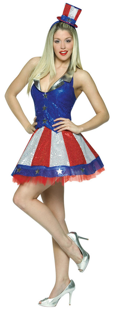 Rasta Imposta Rasta Imposta Womens Aunt Samantha Patriotic Costume