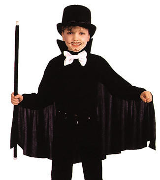 Rubies Rubies 26 Black Cape with Collar