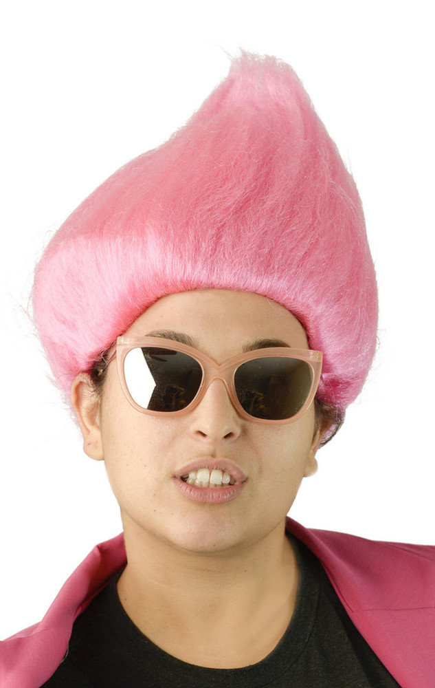 Lacey Pink Troll Wig