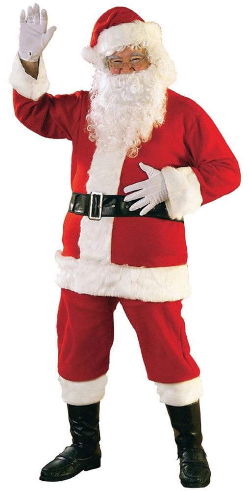 Rubies Rubies Mens Plus Size Flannel Santa Suit
