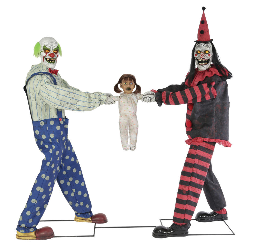 Seasonal Visions Seasonal Visions Animated Clown Tug of War Prop