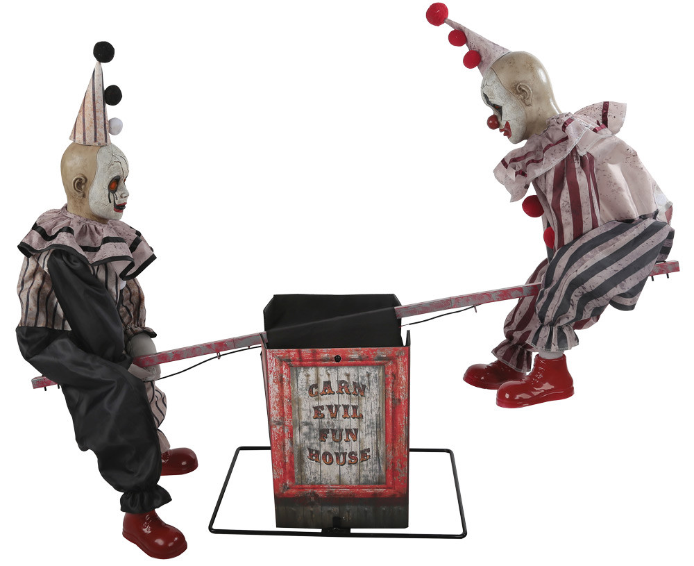 Seasonal Visions Animated See Saw Clowns Prop