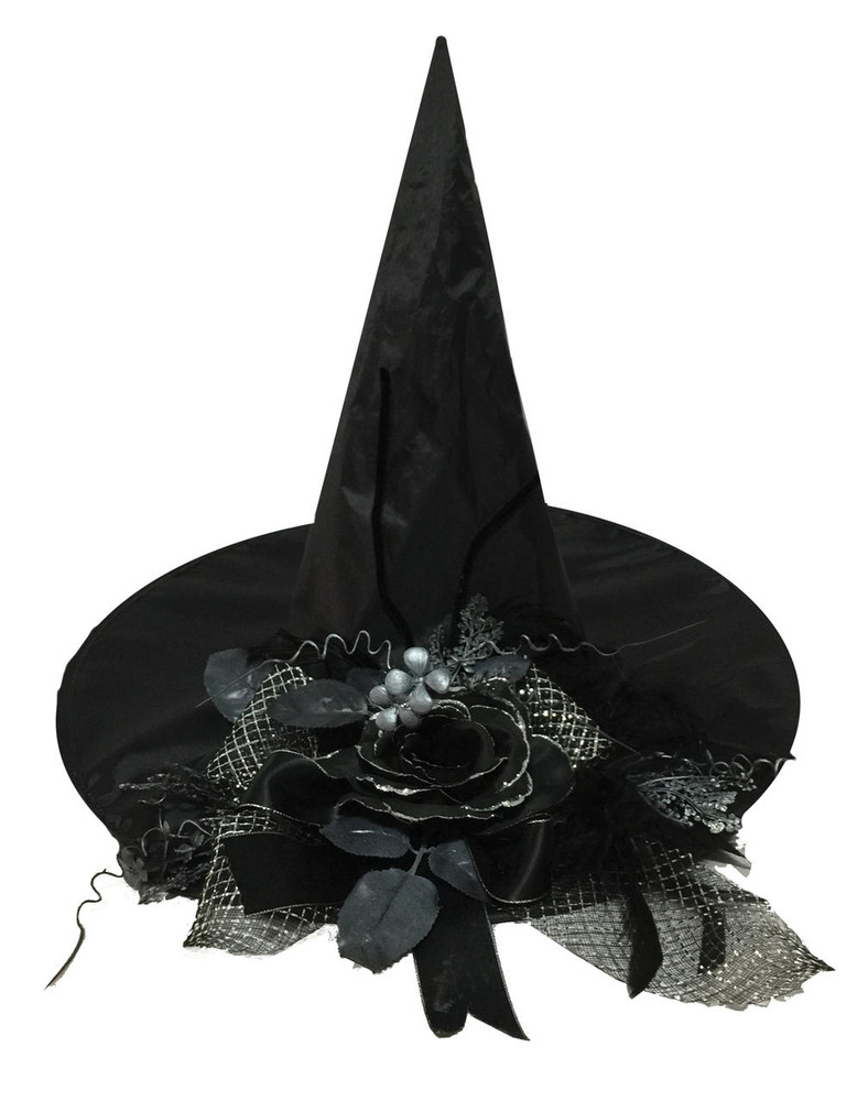Sunstar Sunstar Witch Hat with Black Flower