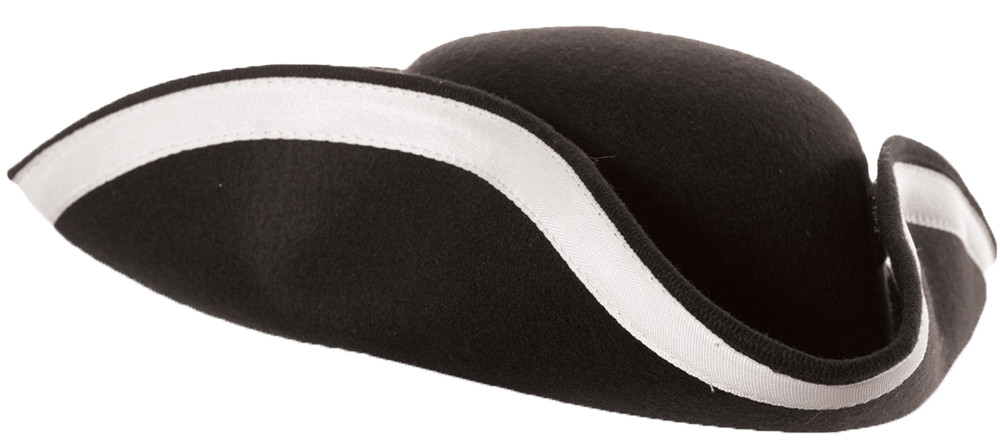 Underwraps Tricorner Ribbon Hat Adult