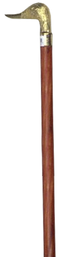 Western Fashion Cane Wooden Brass Duck