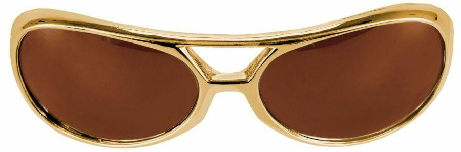 Elope Elope Rock and Roller Glasses - Brown/Gold