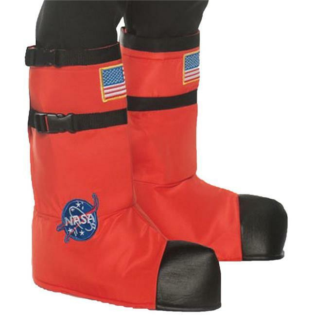 Underwraps Underwraps Adult Astronaut Boot Tops - Orange