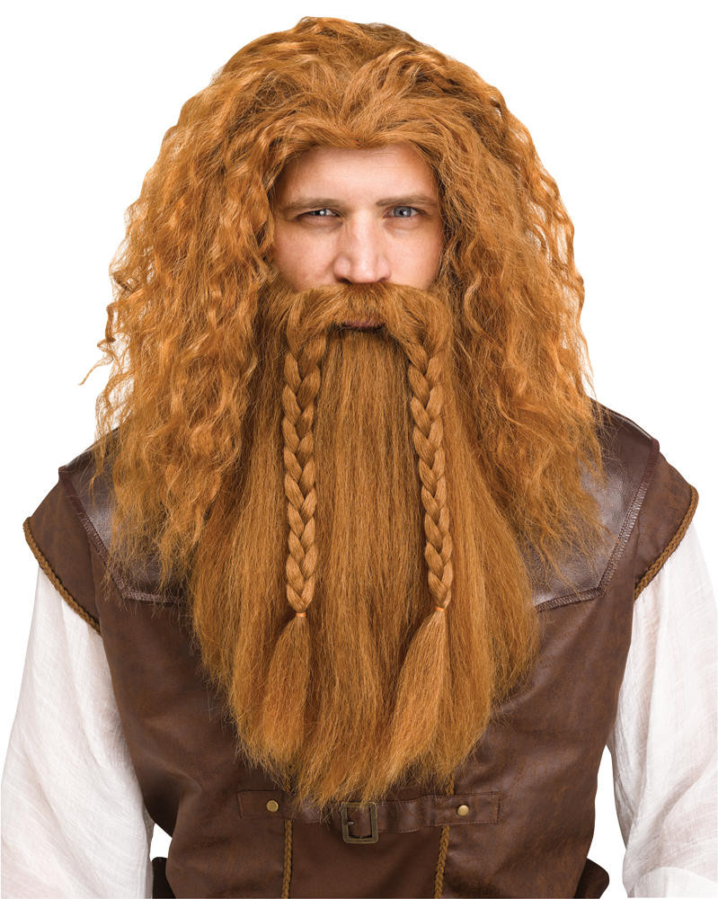 Fun World Fun World Viking Wig and Beard - Auburn