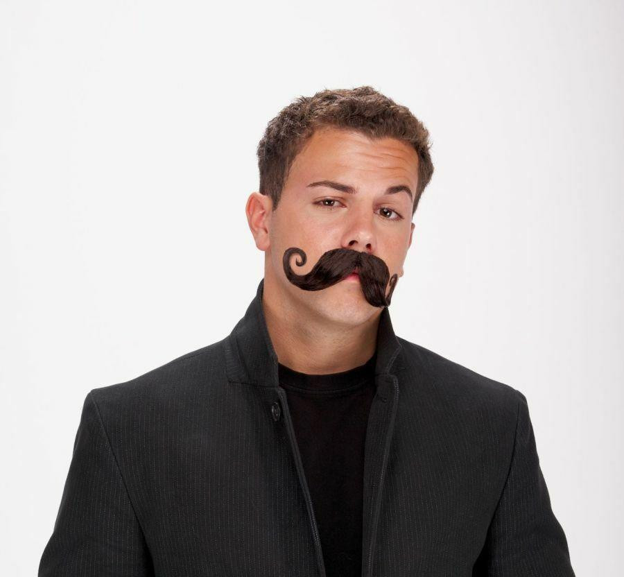 Morris Costumes Morris Costumes Mustache Handle Bar - Black