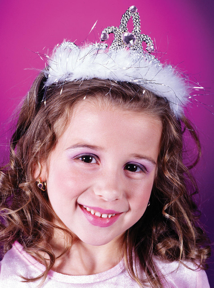 Fun World Fun World Tiara Marabou Diamond - Pink