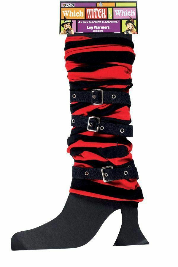 Paper Magic Paper Magic Legwarmer with Buckle - Black/Red