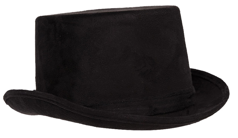Underwraps Faux Suede Top Hat