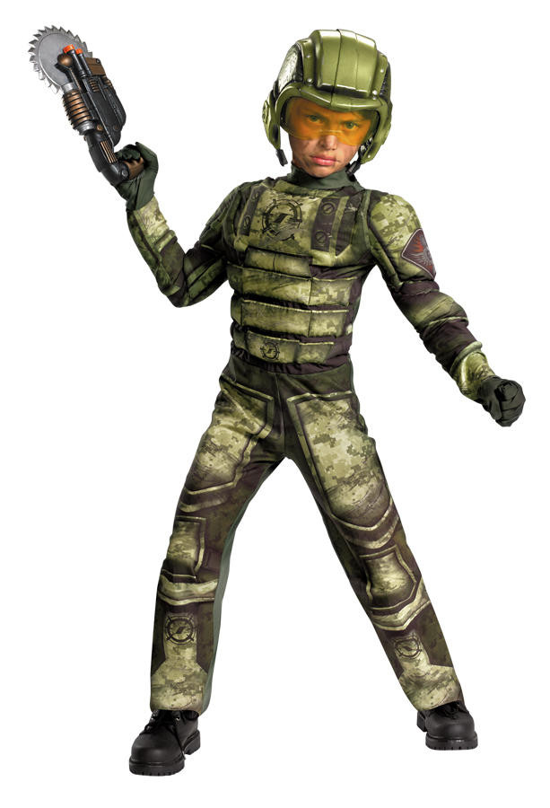 Disguise Boys Foot Soldier Muscle Costume - Operation Rapid Strike