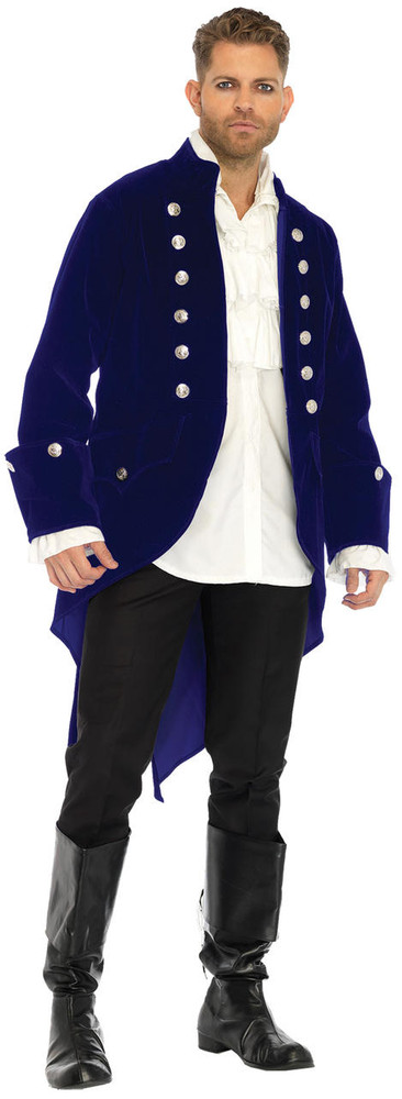 Leg Avenue Leg Avenue Mens Long Velvet Coat