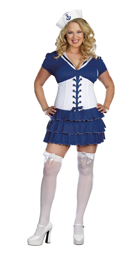 Dreamgirl Dreamgirl Womens Plus Size Shes on Sail Costume