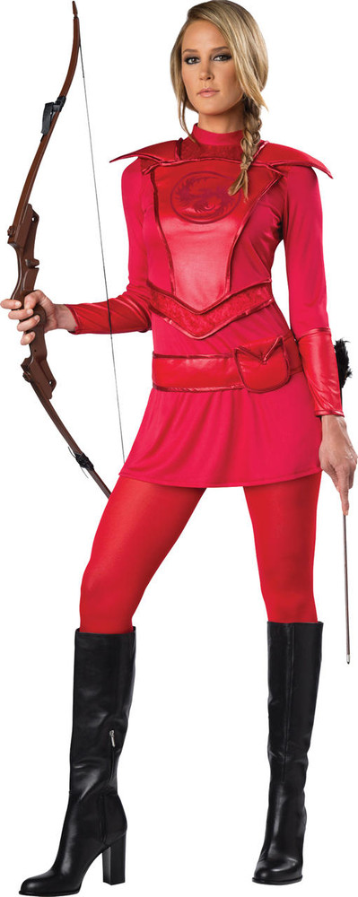 InCharacter Costumes InCharacter Costumes Womens Red Warrior Huntress Costume