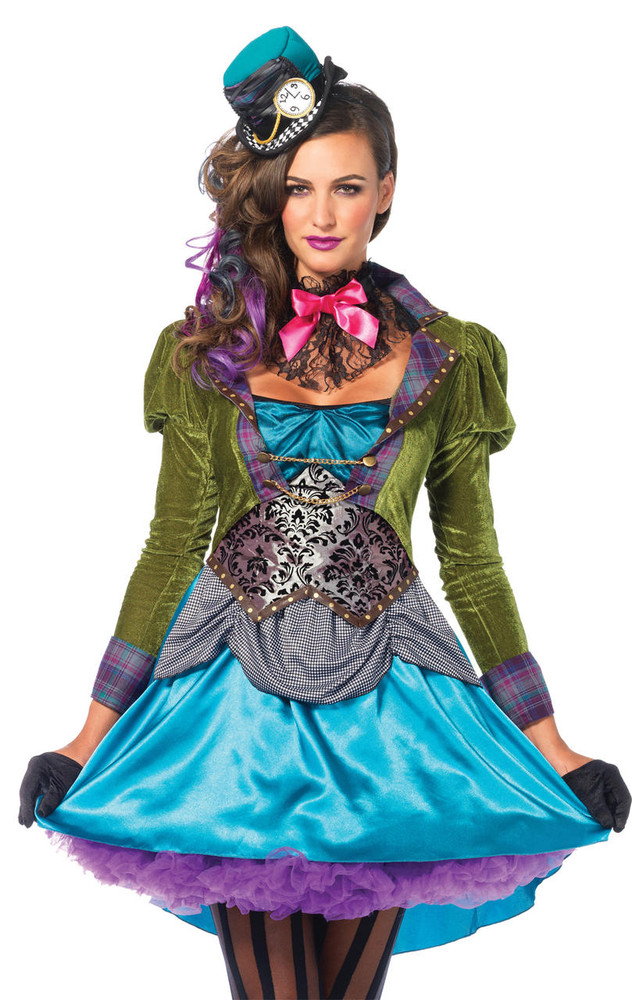 Leg Avenue Leg Avenue Womens Deluxe Mad Hatter Costume