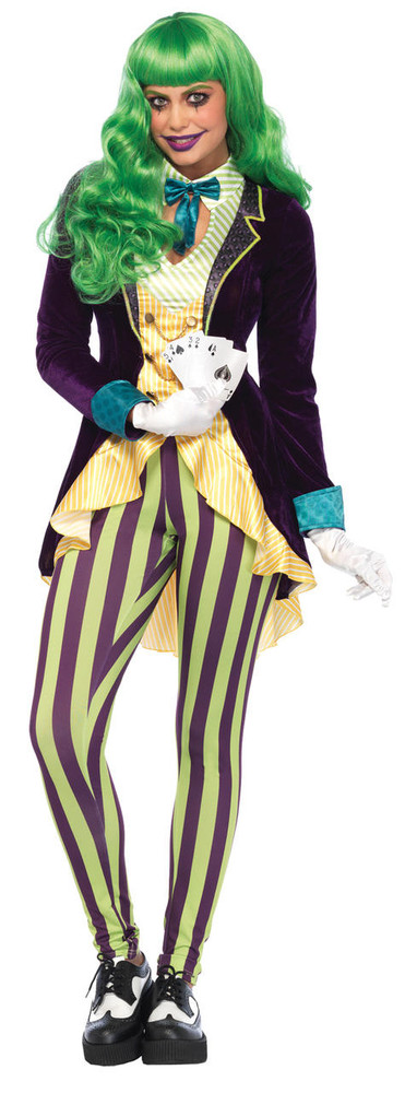 Leg Avenue Leg Avenue Womens Wicked Trickster Joker Costume