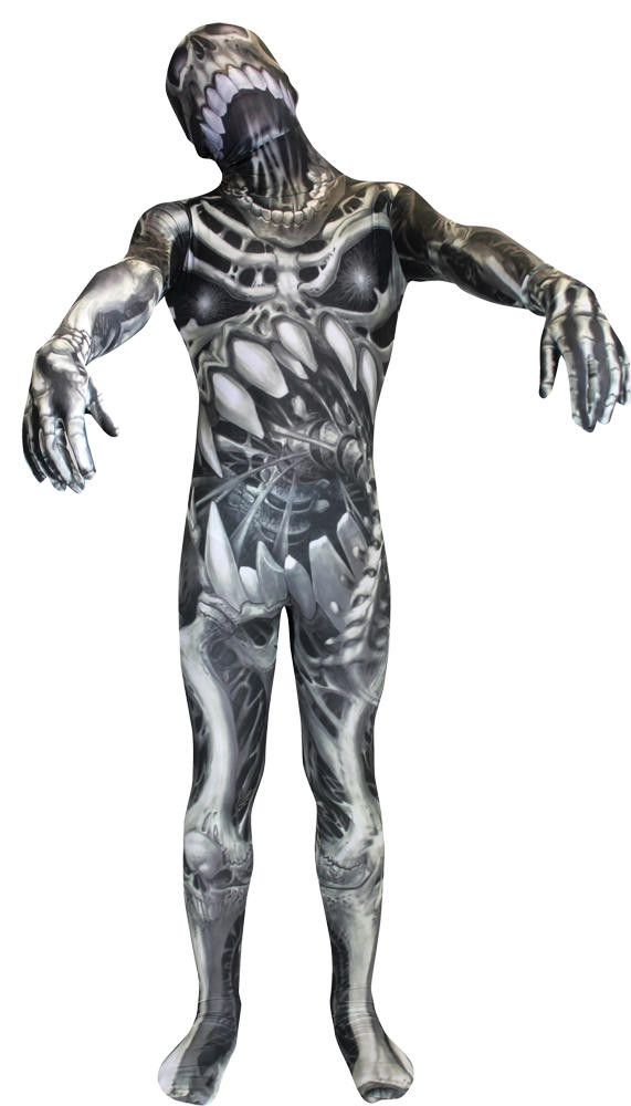 Morphsuits Morphsuits Mens Skull and Bones Morphsuit