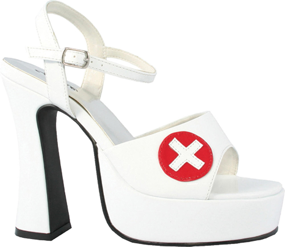 Morris Costumes Morris Costumes Womens Sexy White Nurse Shoe