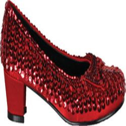 Pleaser Shoes Pleaser Shoes Womens Red Sequin Shoe