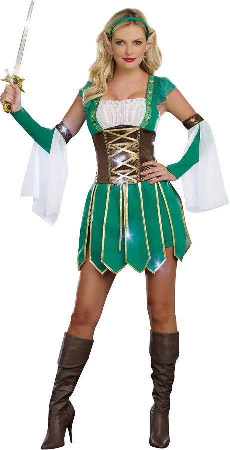 Dreamgirl Dreamgirl Womens Warrior Elf Costume
