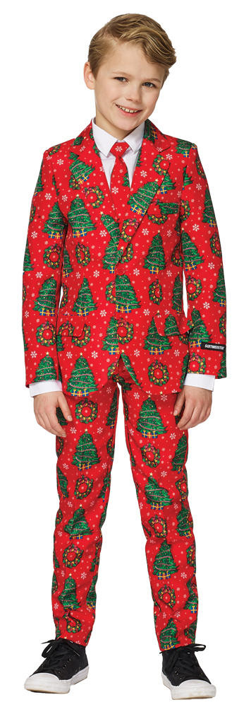OppoSuits USA OppoSuits USA Boys Red Christmas Suit