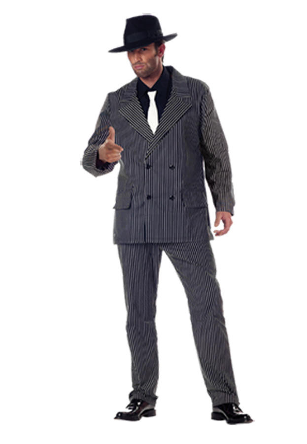 Mens Gangster Costume - CC01028BWLG