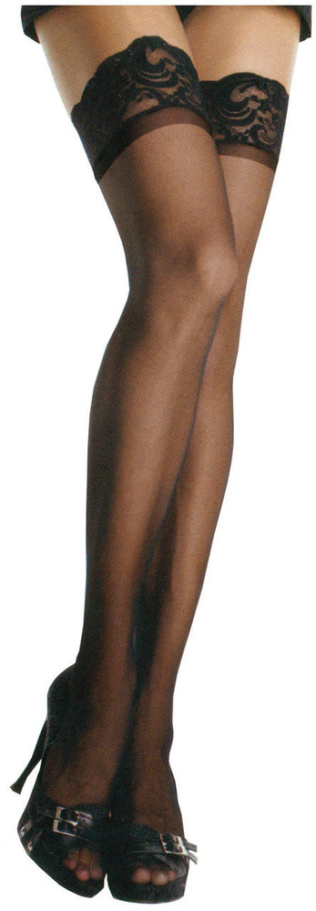 Leg Avenue Leg Avenue Sheer Lycra Stay-Up thigh-Highs