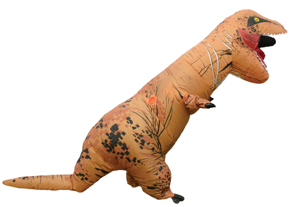 T-Rex Brown Dino Inflate Adult