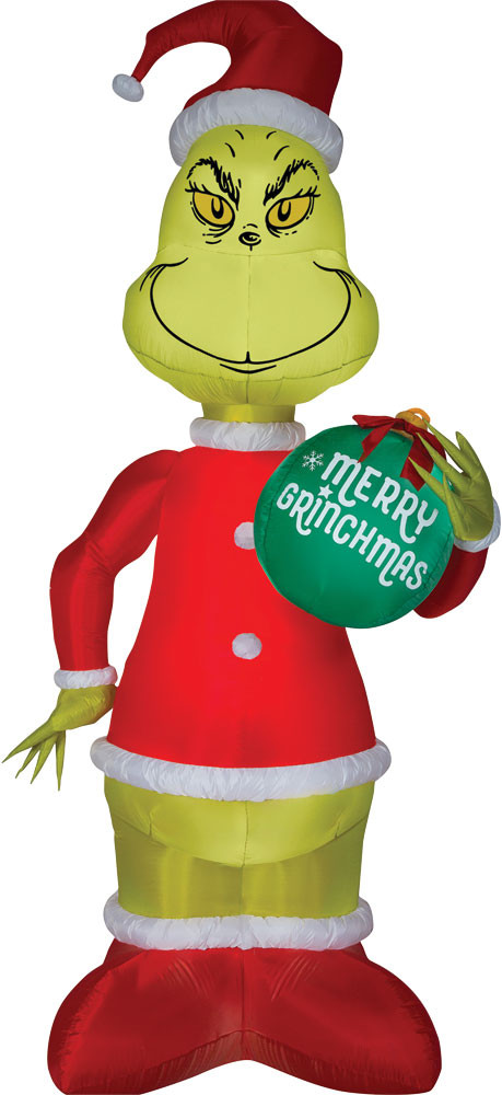 Giant Airblown Grinch With Ornament