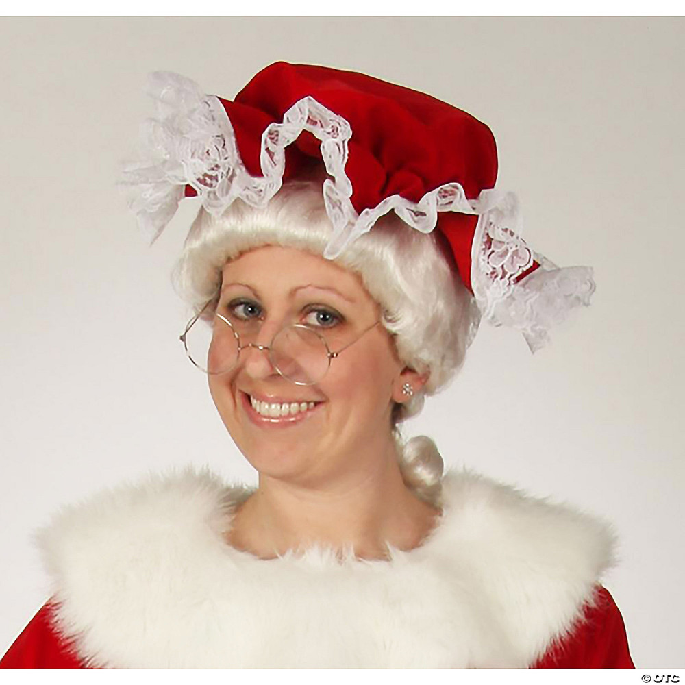 Regal Red Mrs. Claus Mop Hat
