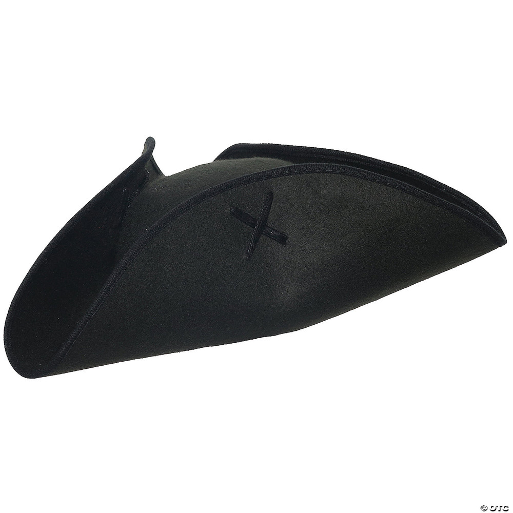 Adult's Black Tricorne Hat
