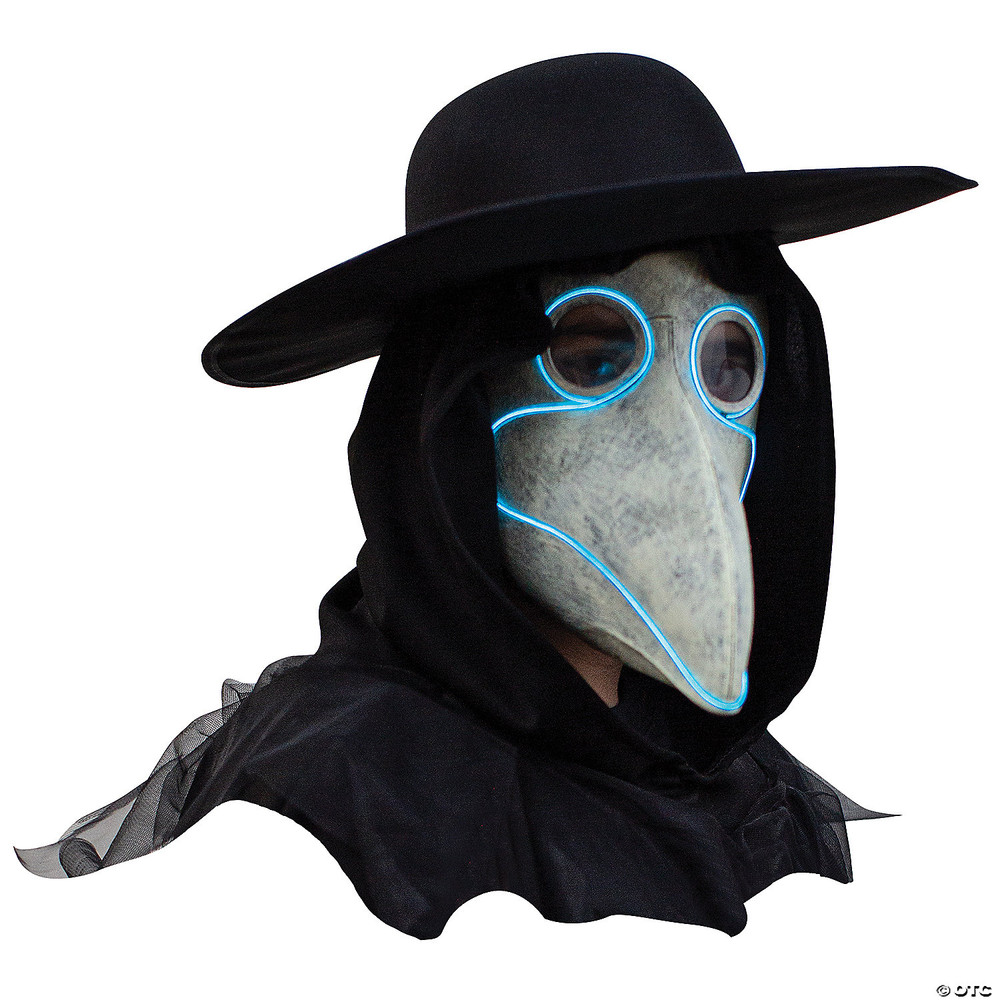 Adult's Light-Up Plague Doctor Mask
