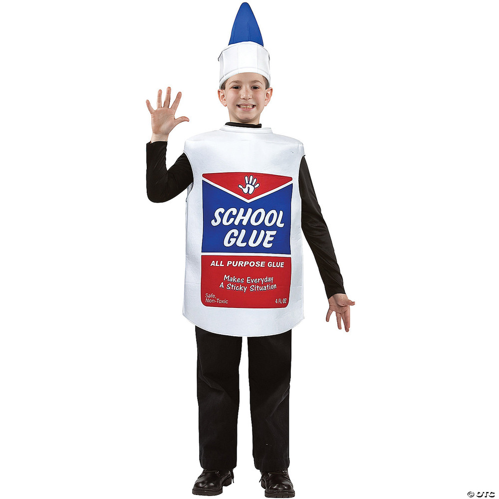 School Glue Squeeze Bottle Child Costume
