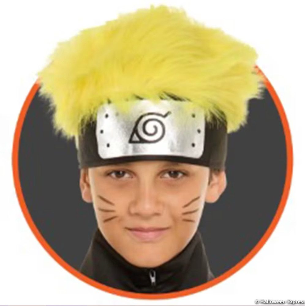 Naruto Leaf Headband W Hair