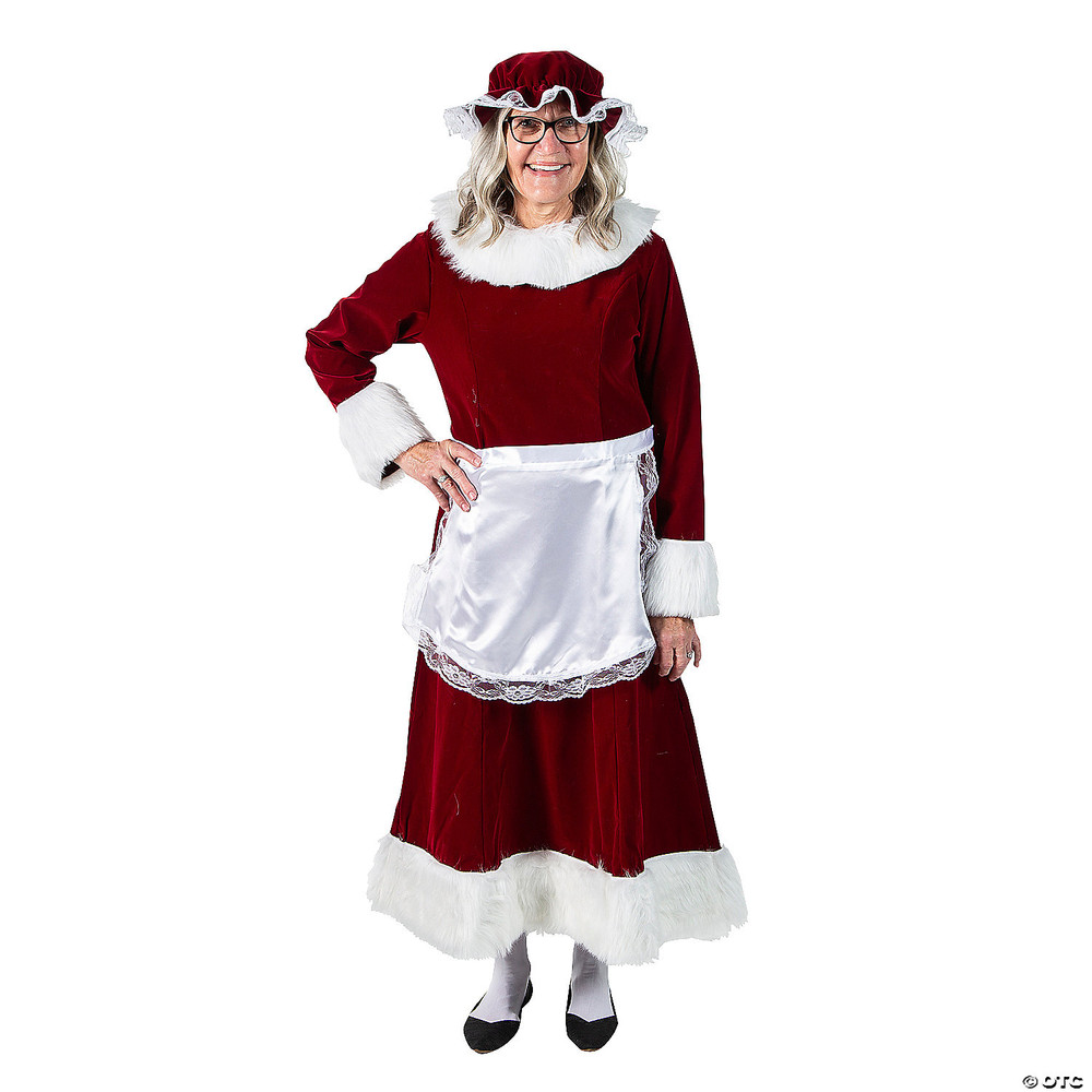 Adlt Mrs Claus Dress 2Xl