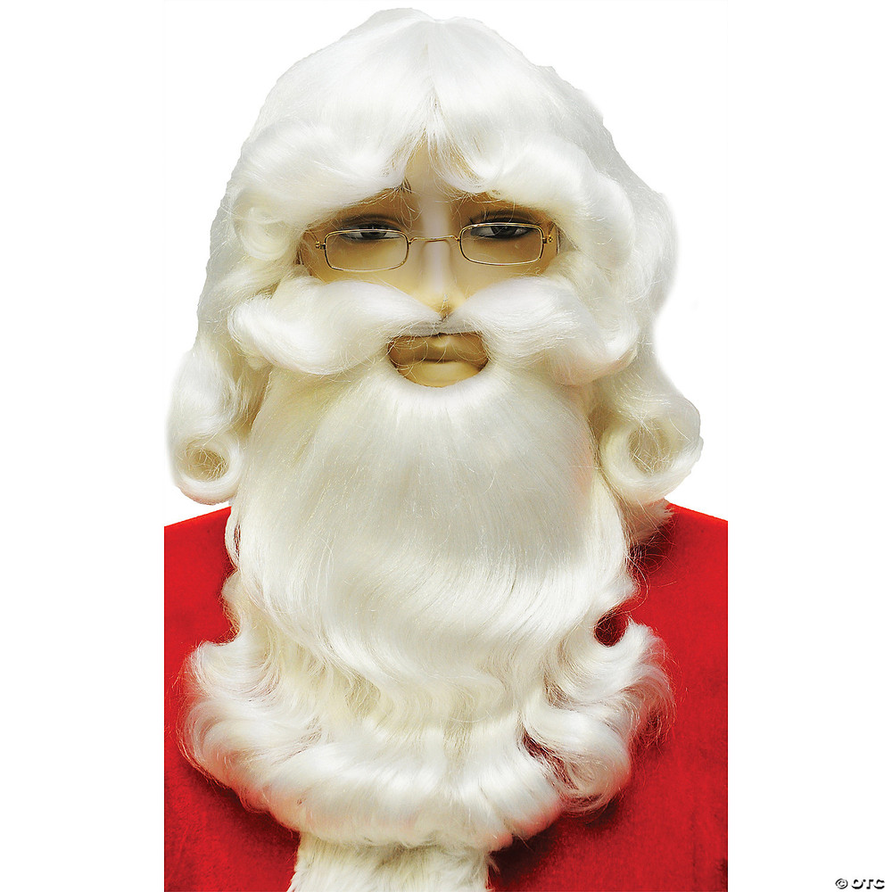 Santa Wig And Beard Set By367C White