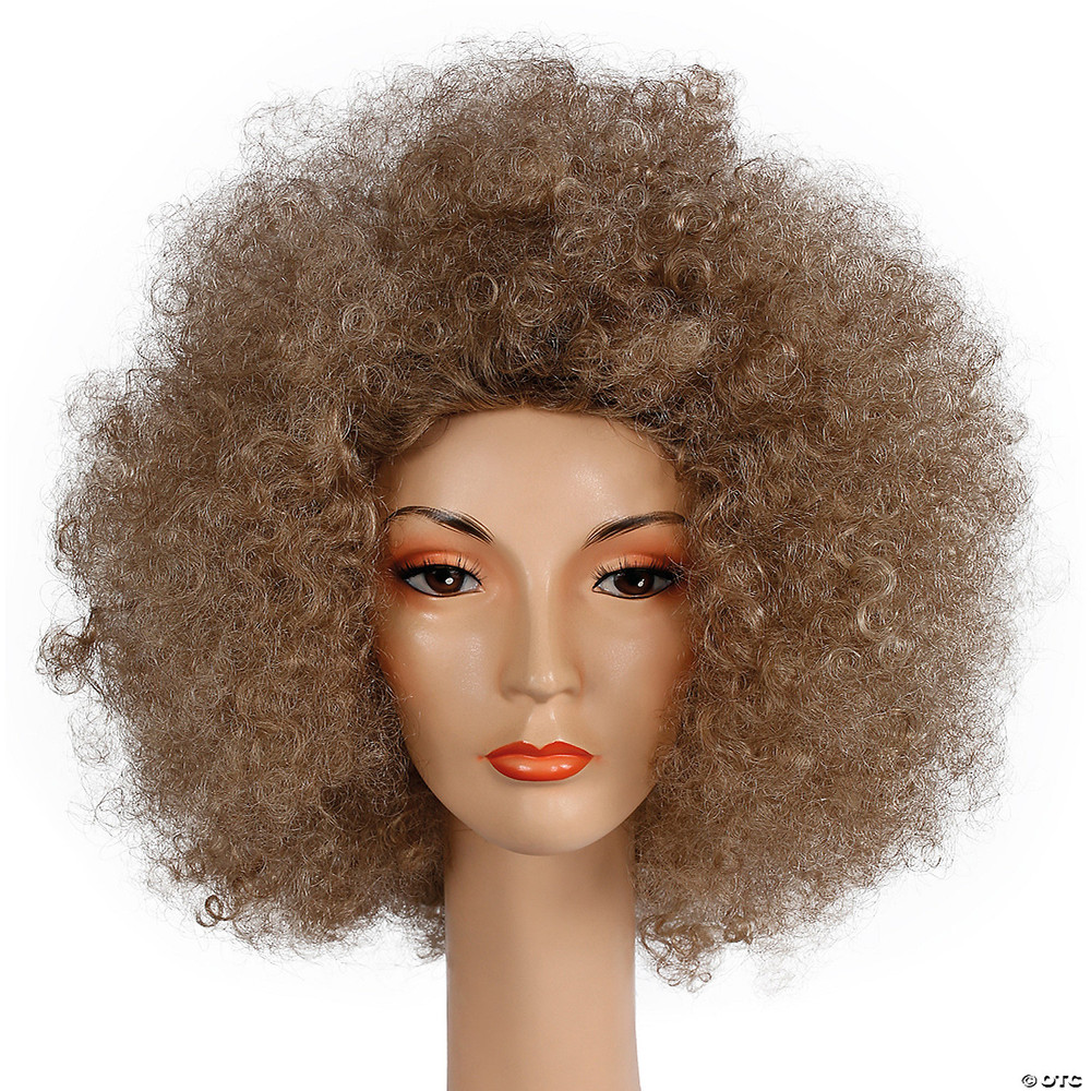 Big Frosted Afro Lt Chestnut Brown