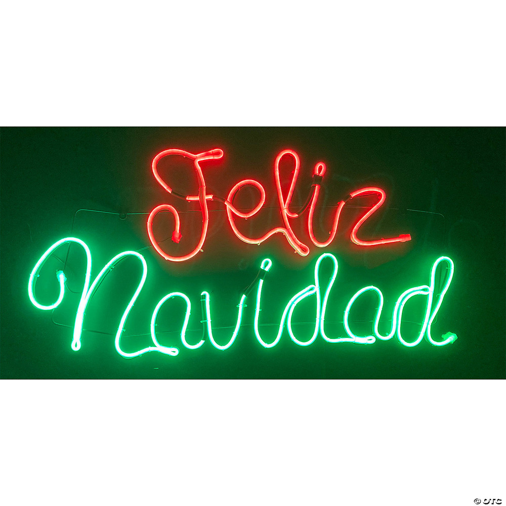 Lighted Feliz Navidad Sign