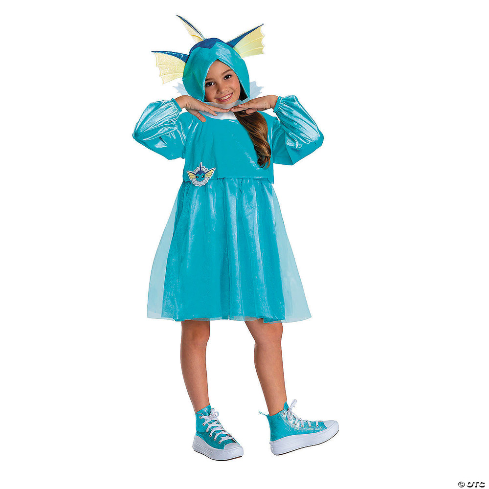 Kids Pokémon Vaporeon Hooded Dress Costume