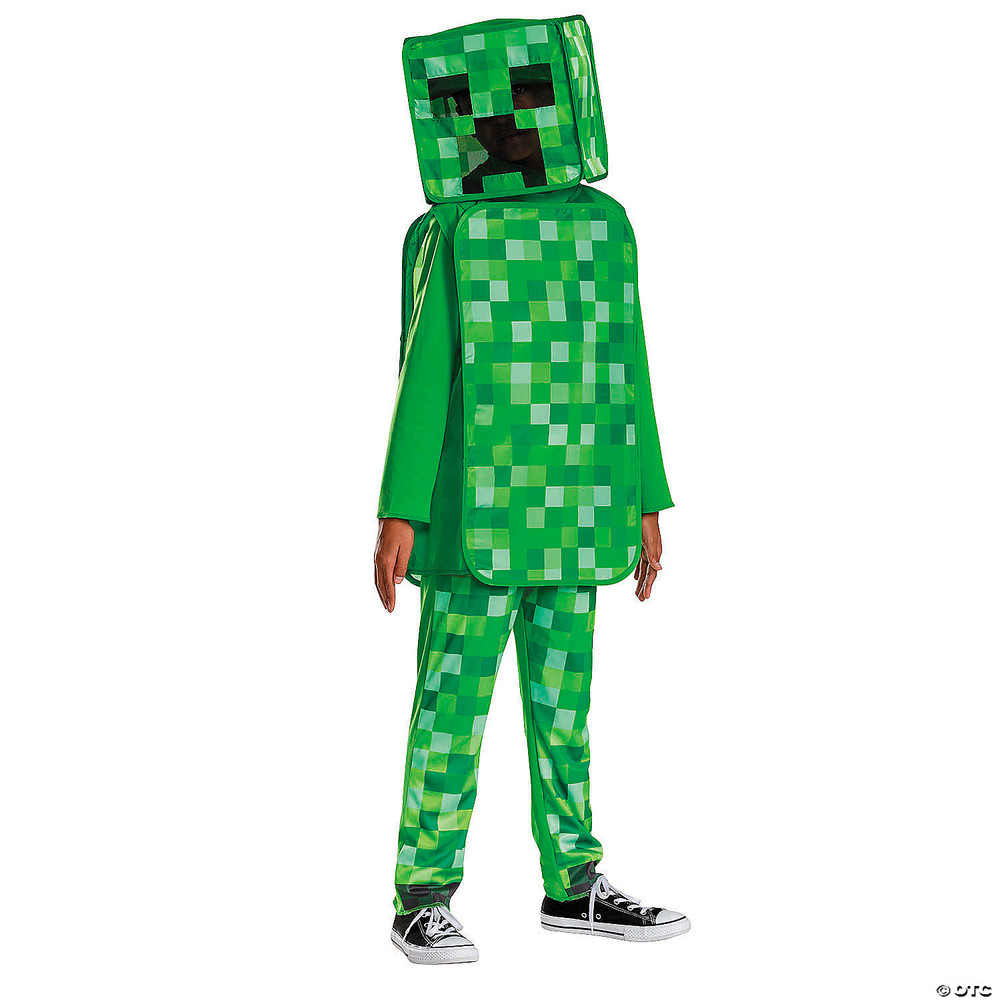 Kids Classic Minecraft Creeper Pop-Out Costume