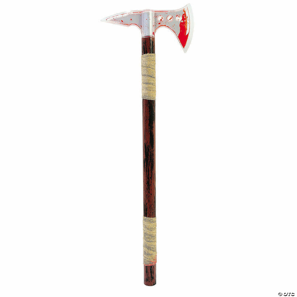 24" Bleeding Wood Plastic Axe Costume Accessory